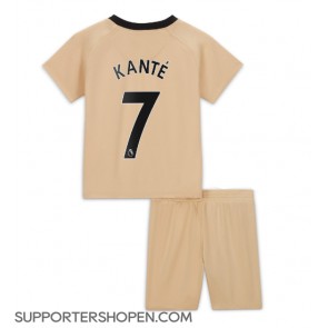 Chelsea Kante #7 Tredje tröja Barn 2022-23 Kortärmad (+ korta byxor)